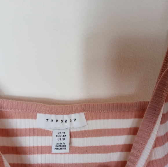 Topshop Ribbed Button Tank Top - Picture 3 of 7